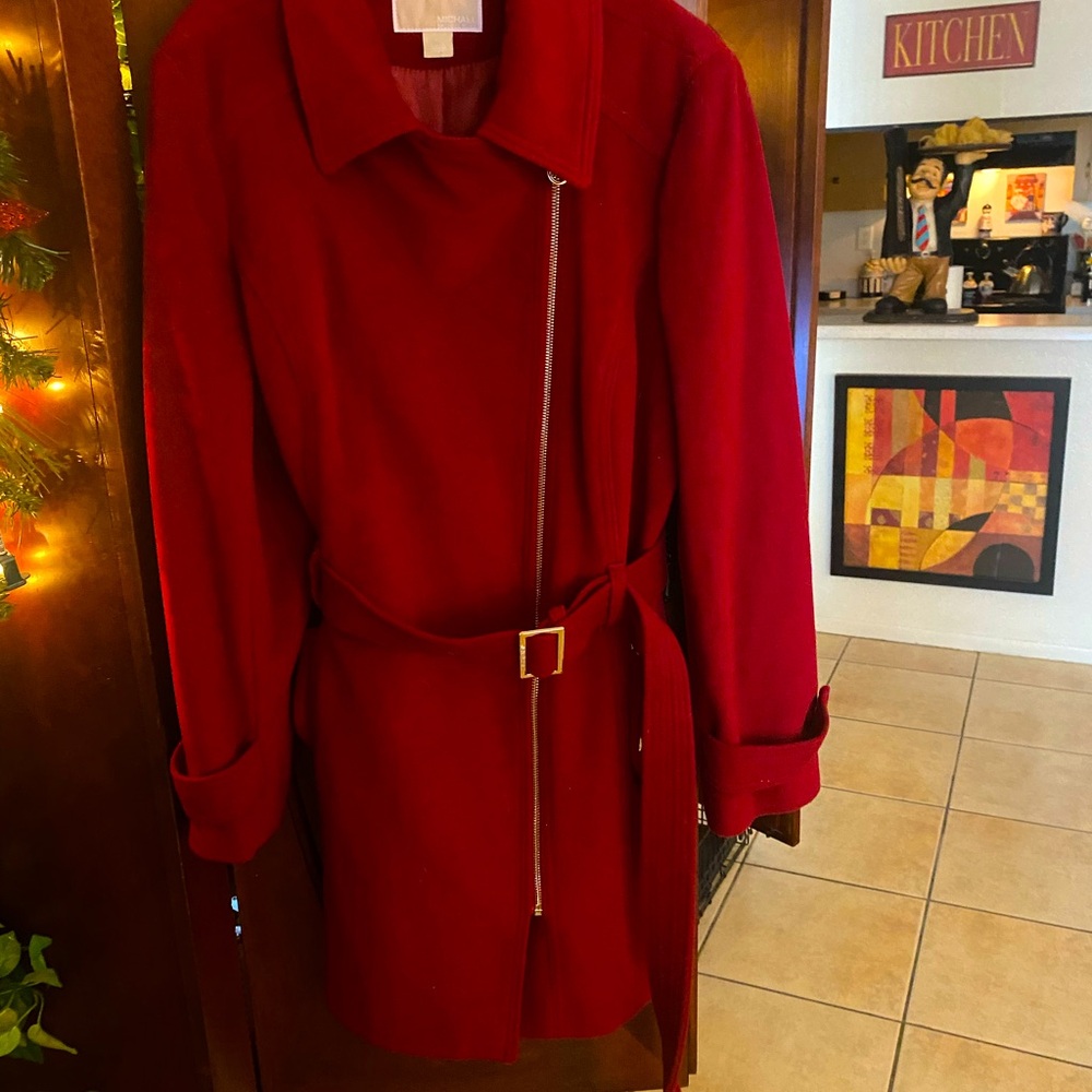 Michael Kors Winter Coat
This coat is a beautiful red color, stylish. and warm.